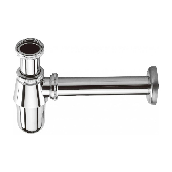 Сифон d1"1/4 д/р без выпуска круглый (латунь)