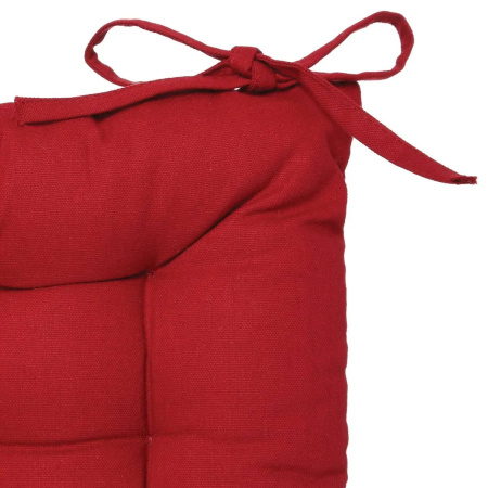 Подушка на стул Atmosphera с завязками 38х38 см красная 103851G
