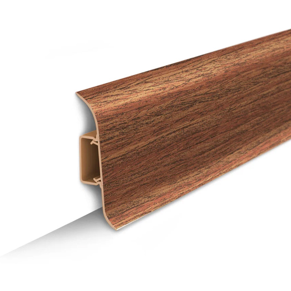 Плинтус напольный с центральной планкой 55мм 2,2м "Идеал Классик", 341 Ольха