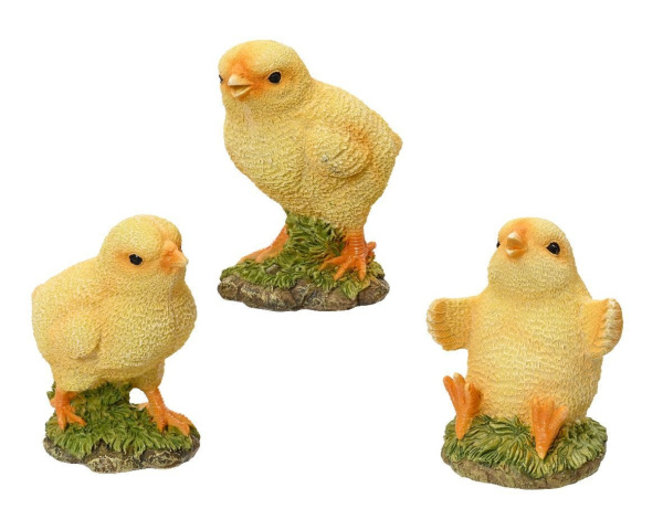 Фигурка Kaemingk цыпленок 8,5х9,7х10,5 см. 3 дизайна в ассортименте 810052