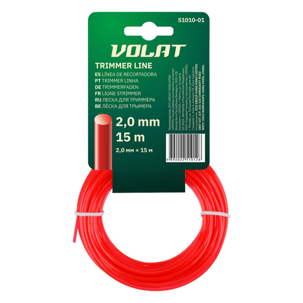 Леска ф 2.0 мм х 15 м кругл. сеч. ВОЛАТ, арт.51010-01