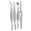 Набор пинцетов из нержавеющей стали, 4 шт.// SPARTA