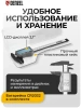 Штангенциркуль 150 мм, полиамидный корпус, электронный, большой дисплей, с глубиномером// Denzel