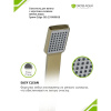Смеситель в/д GROSS AQUA 2510880GB Грани (Edge), кор. нос
