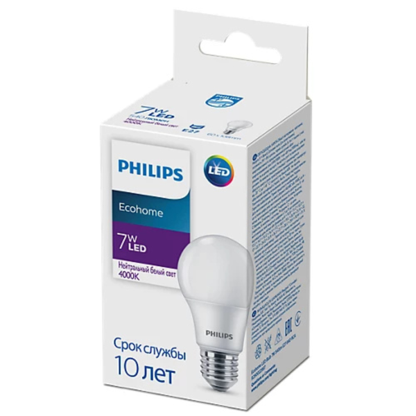 Лампа EcohomeLED Bulb 7W 540lm E27 840