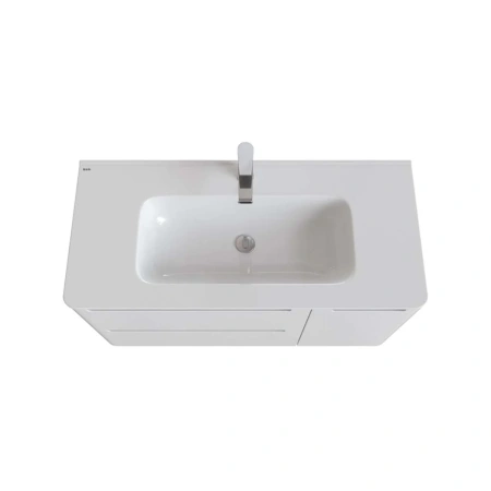 Тумба IDDIS с умывальником, напольная, 100 см, белая, Edifice, IDDIS, EDI10WFi95K