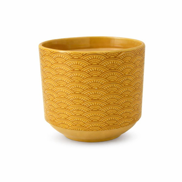 Горшок для растений керамический, d-14 cm, h-14cm. цвет в ассортименте