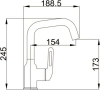 Смеситель д/р Haiba нержавеющая сталь, графит HB 10825-3