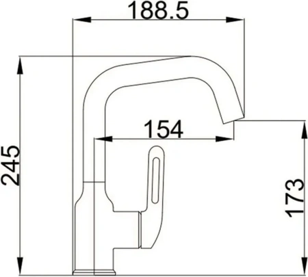 Смеситель д/р Haiba нержавеющая сталь, графит HB 10825-3