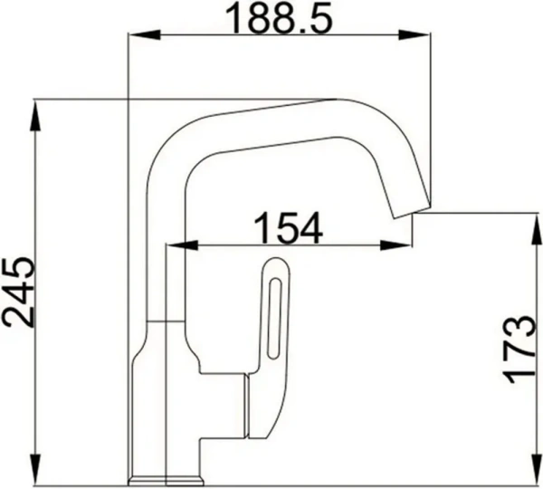 Смеситель д/р Haiba нержавеющая сталь, графит HB 10825-3