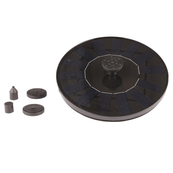 Фонтан садовый плавающий для пруда на солн. батарейках 16х3,5 см 893017 Kmg