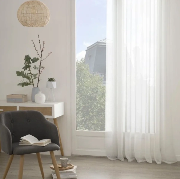 Тюль Atmosphera Georgette 140х240 см белый 146273Z