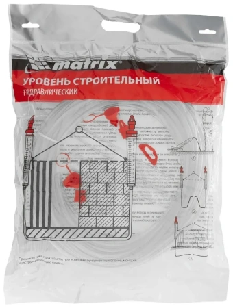 Гидроуровень,удлиненная колба, рельефная градуировка, 25м// Matrix