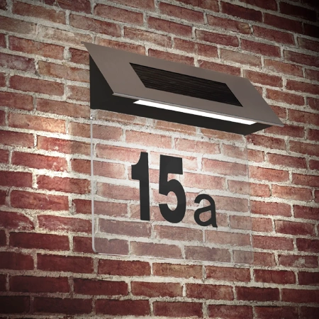 Номер дома Gauss LED Solar на солнечной батарее 6500К