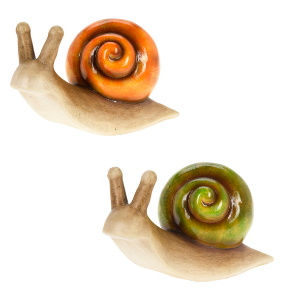 Фигура садовая Улитка 22,5х10,5х12,6 см 2 цвета в ассортименте 095202170 К