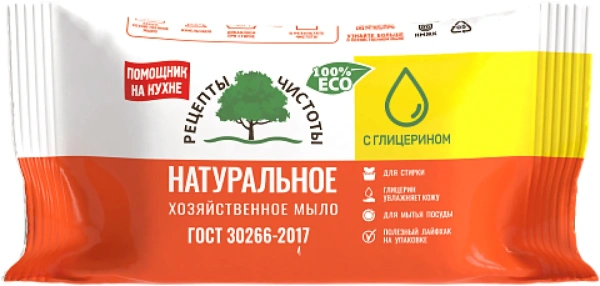 Мыло хозяйственное 65% Рецепты чистоты 150г