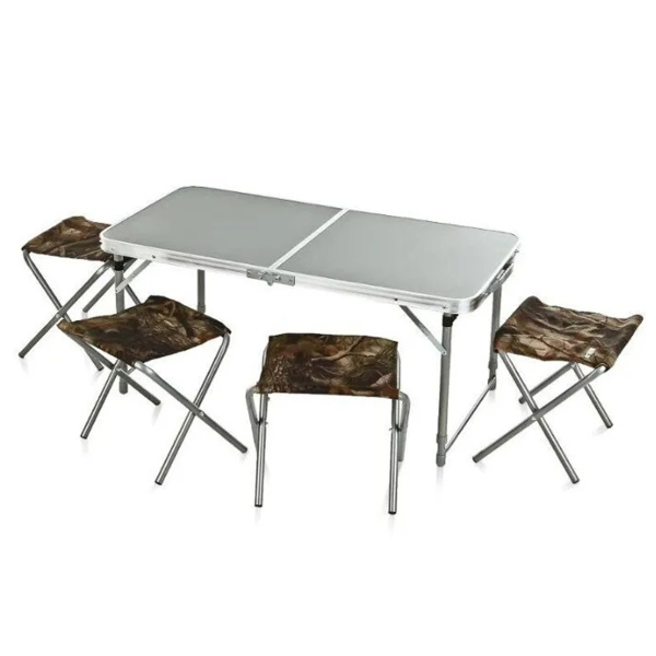 Набор кемпинговой мебели Nika стол 4 табурета металлик-хант ССТ-К2/1