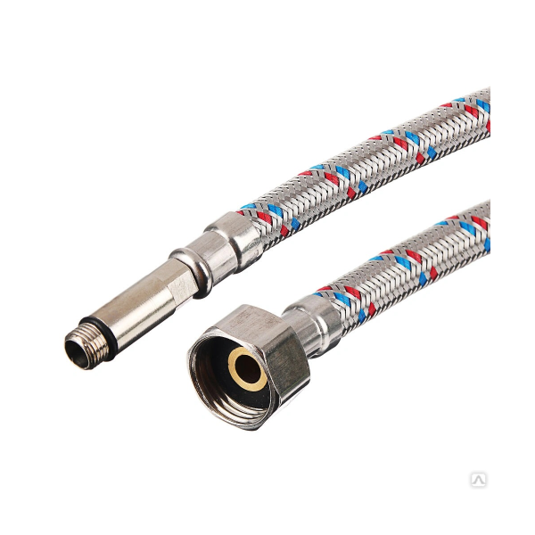 Подводка для смесителя 0,8m Г 1/2 М10*35  Акватехник-Сталь (стальной ниппель)