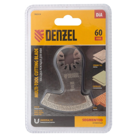 Насадка для МФИ режущая сегментная, DiA, по камню и плитке, 60 мм // Denzel