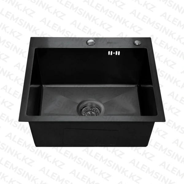 Мойка врезная SMARTECH BLACK ДЕКОР 500x450x225