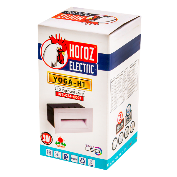 Лампа лэд для подсветки лестницы 079-034-0001 3W WHITE 100-265V