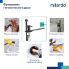 Смеситель Milardo Tidy, 001BL00M08 с гигиеническим душем с установкой на унитаз, черный матовый