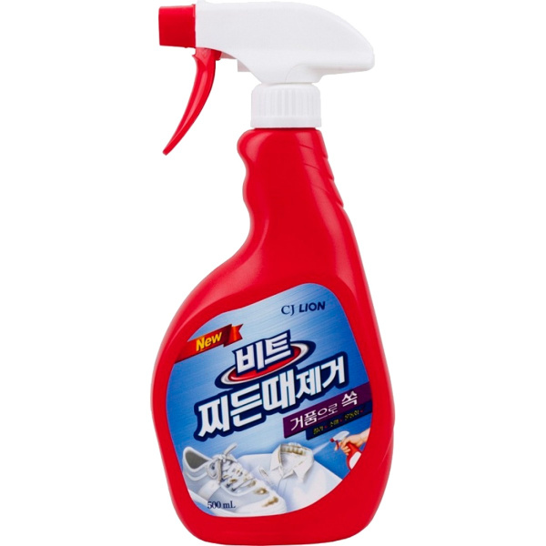 Пятновыводитель-отбеливатель CJ LION Beat 500мл спрей