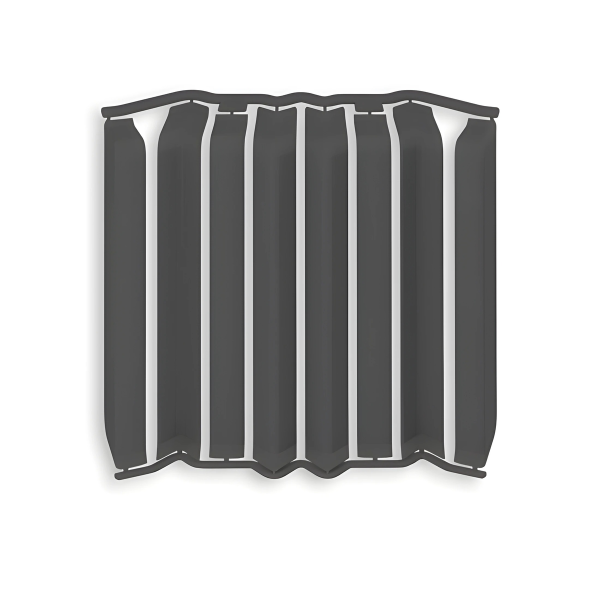 Накладки для плинтуса прямоугольного 80мм "Идеал Дюра" (набор из 8 эл. во фл.), 093 Графит