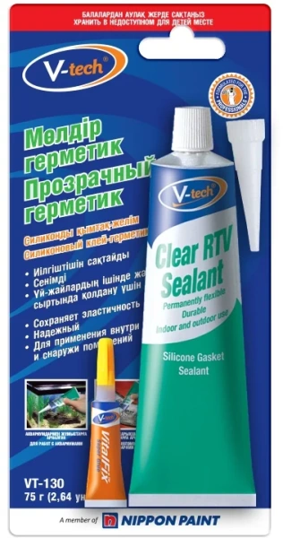 Герметик V-TECH Household Adhesive and Sealants Clear Sealant 75 г. (VT-130)