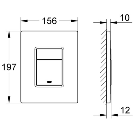 Инсталляция Grohe SOLIDO для подвесного унитаза 38811000